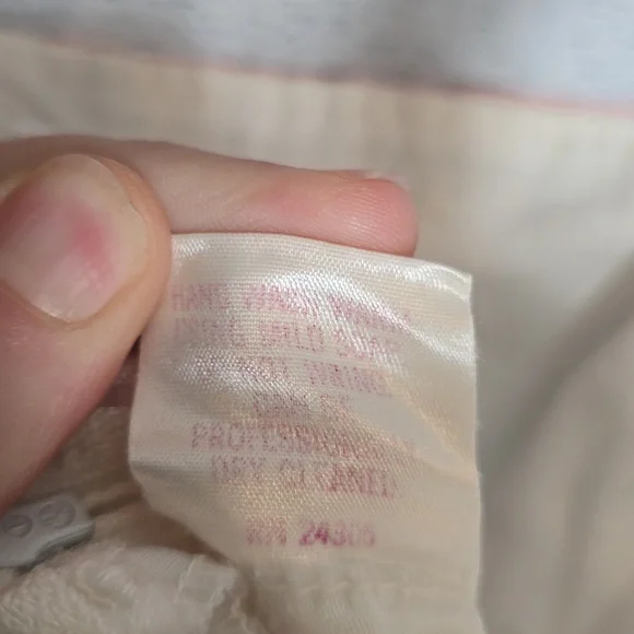 Vintage 1970's Candi Jones California White Pink Prairie Dress - Picture 9 of 11